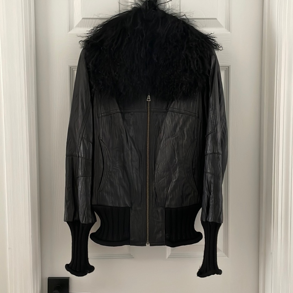 Danier genuine leather bomber jacket